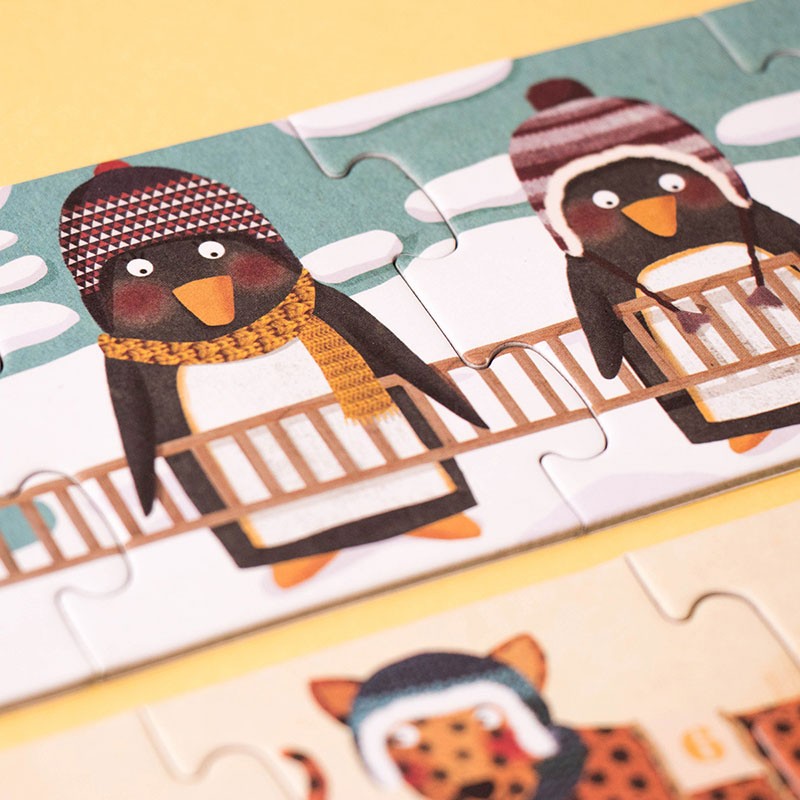 Puzzel | 10 Penguins (10 puzzels) 3+