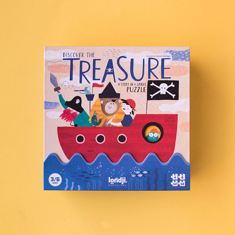 Puzzel | Discover the Treasure (4 puzzels) 3+