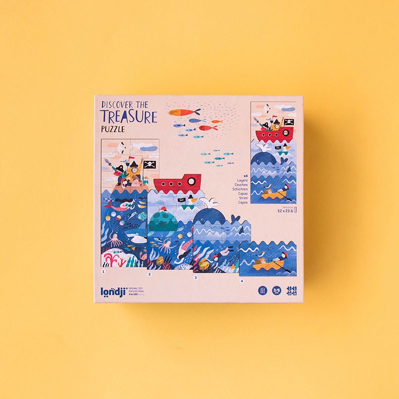 Puzzel | Discover the Treasure (4 puzzels) 3+