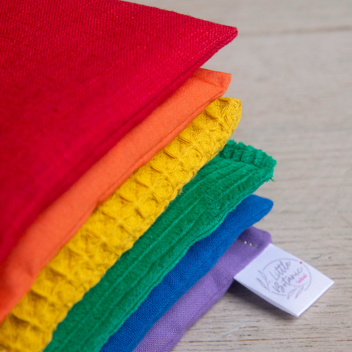 Sensorische Pittenzakjes | Regenboog (Stapelstein set)