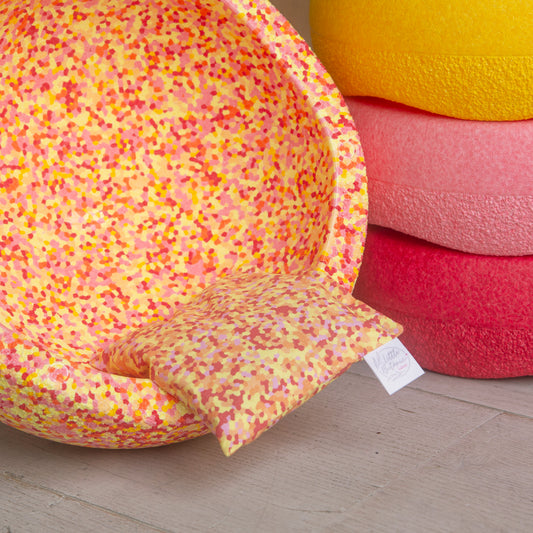 Sensorisch Pittenzakje Los | Super Warm Confetti (Stapelstein)