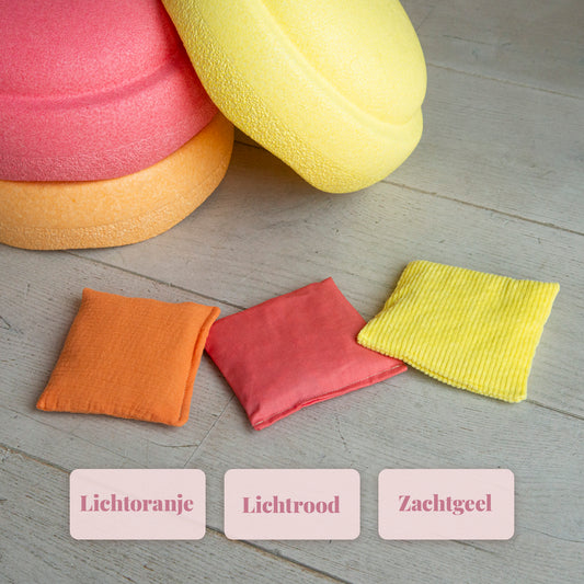 Sensorisch Pittenzakje Los | Lichtgeel (Stapelstein pastel)