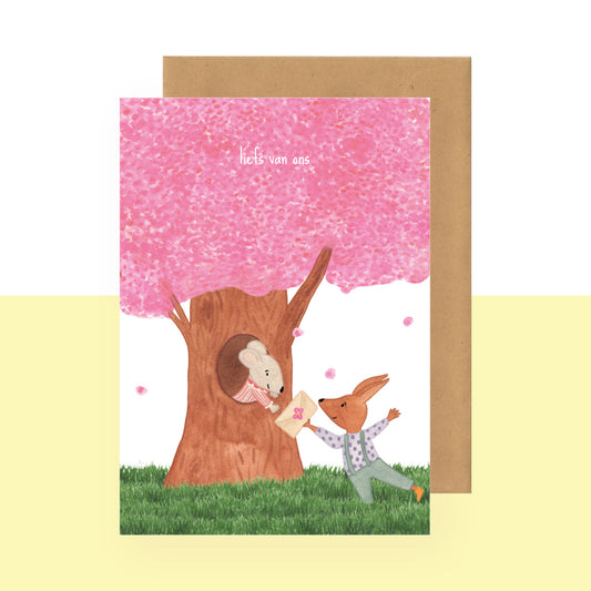 Wenskaart | Liefs van ons - bloesems