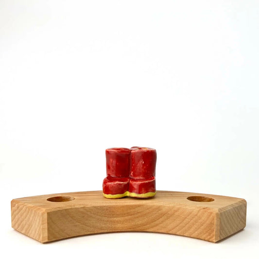 Keramieken Steker | Rode Regenlaarsjes