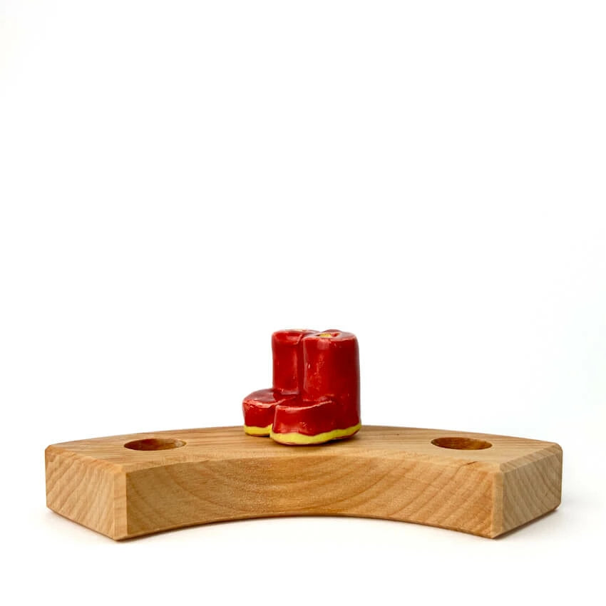 Keramieken Steker | Rode Regenlaarsjes