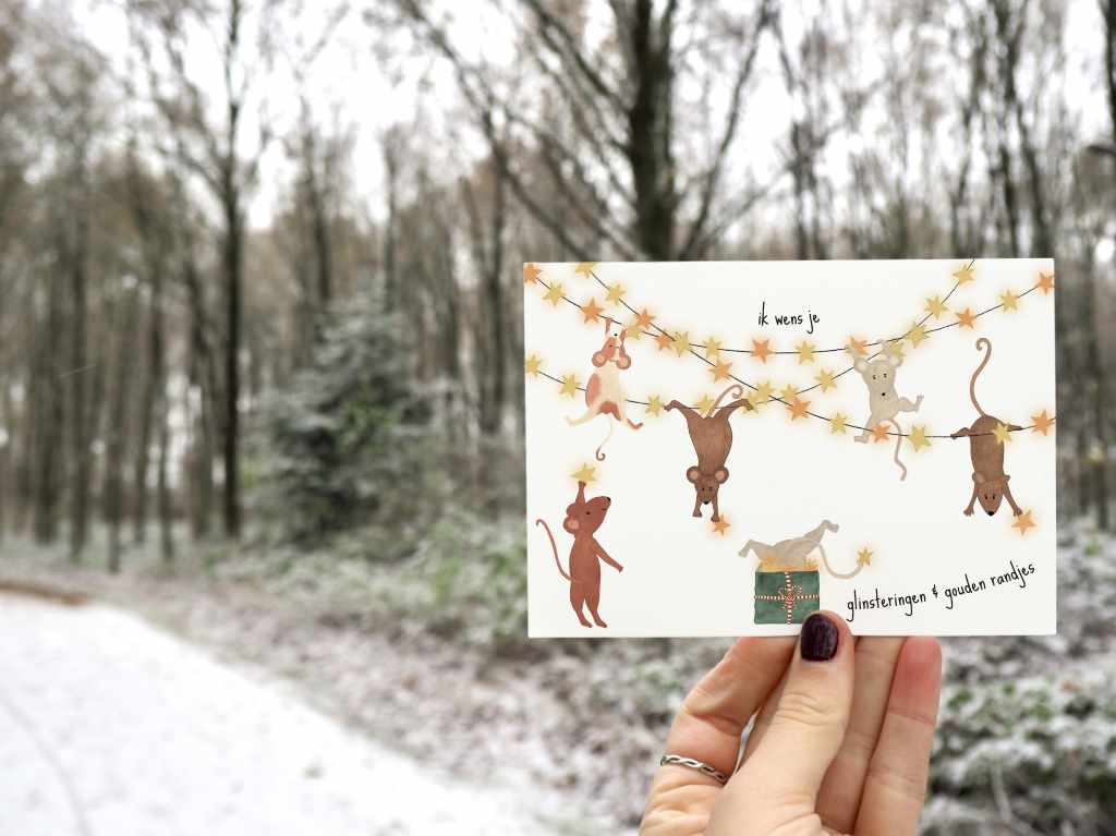 Wenskaart | Ik wens je glinsteringen & gouden randjes