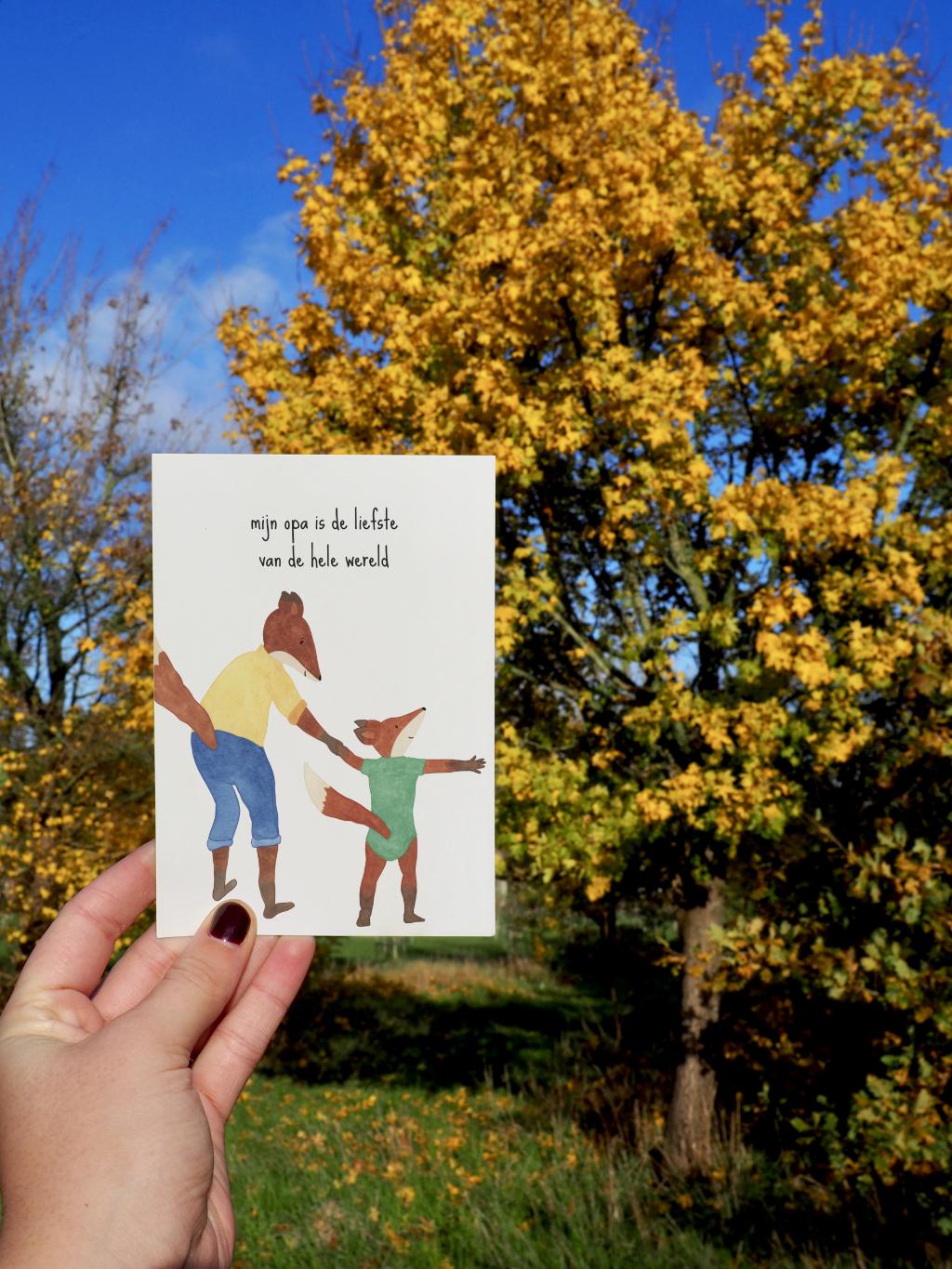 Wenskaart | Mijn opa is de liefste van de hele wereld
