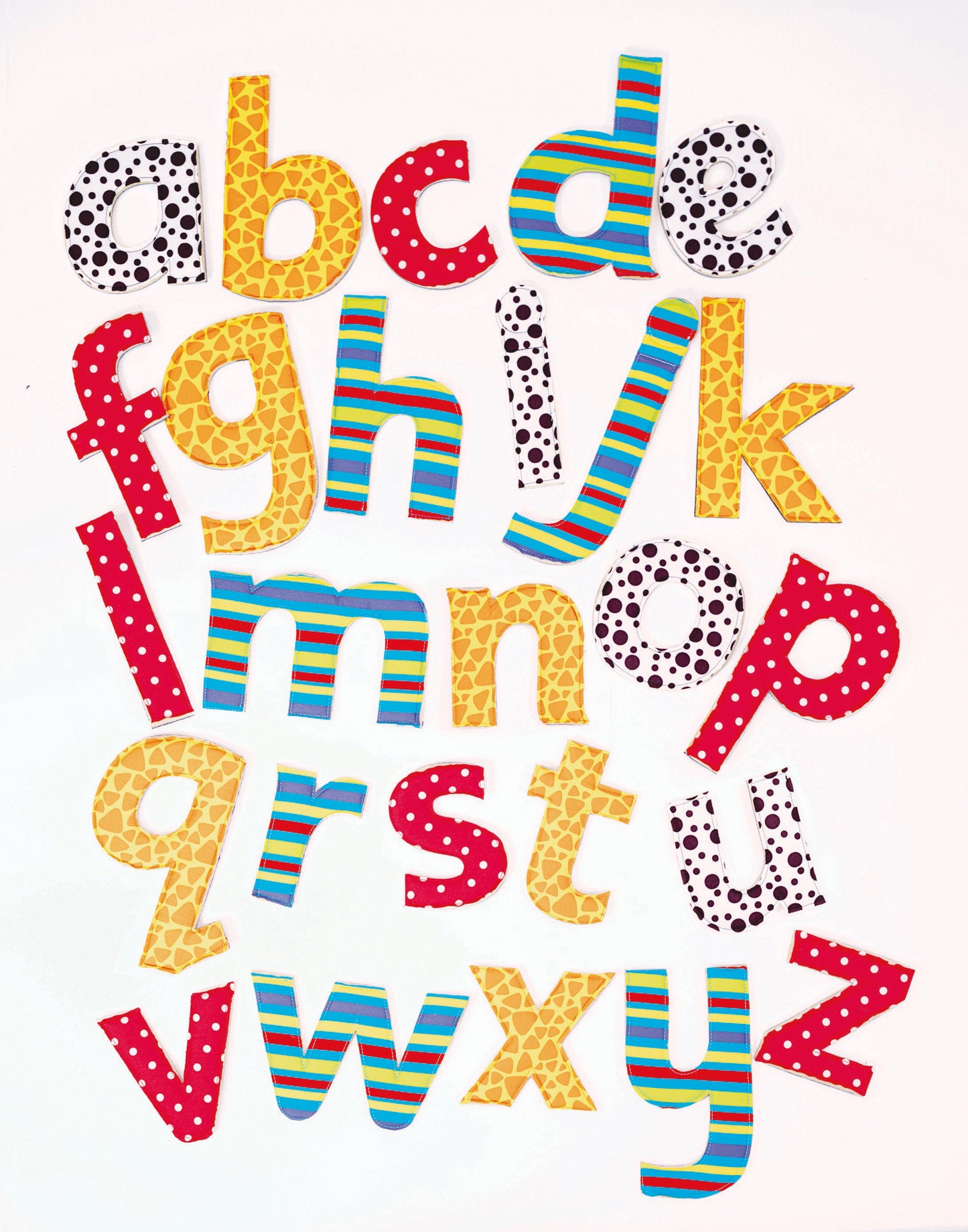 Feely Fabric Letters (26 grote stoffen letters)