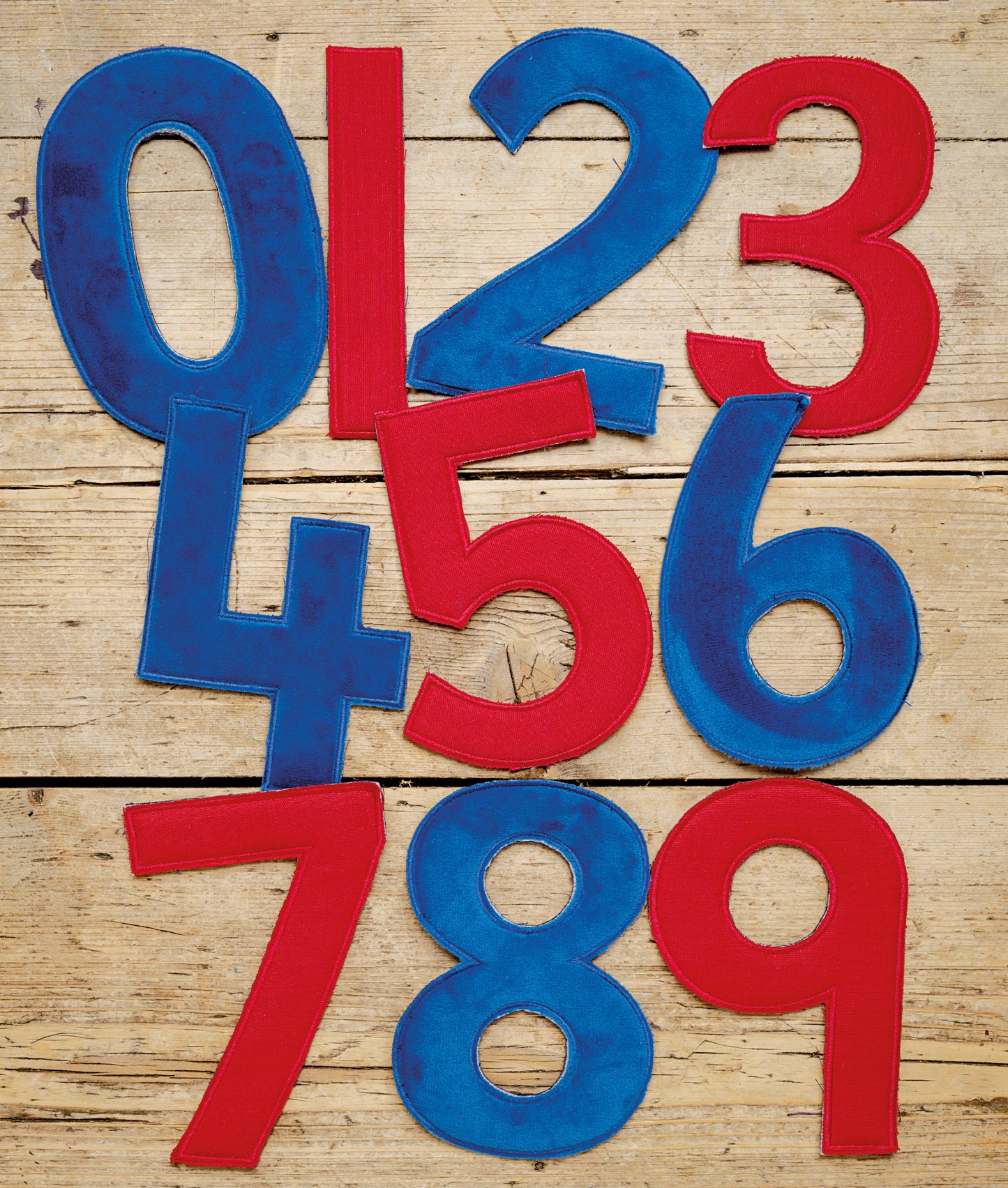 Feely Fabric Numbers (10 grote stoffen cijfers)