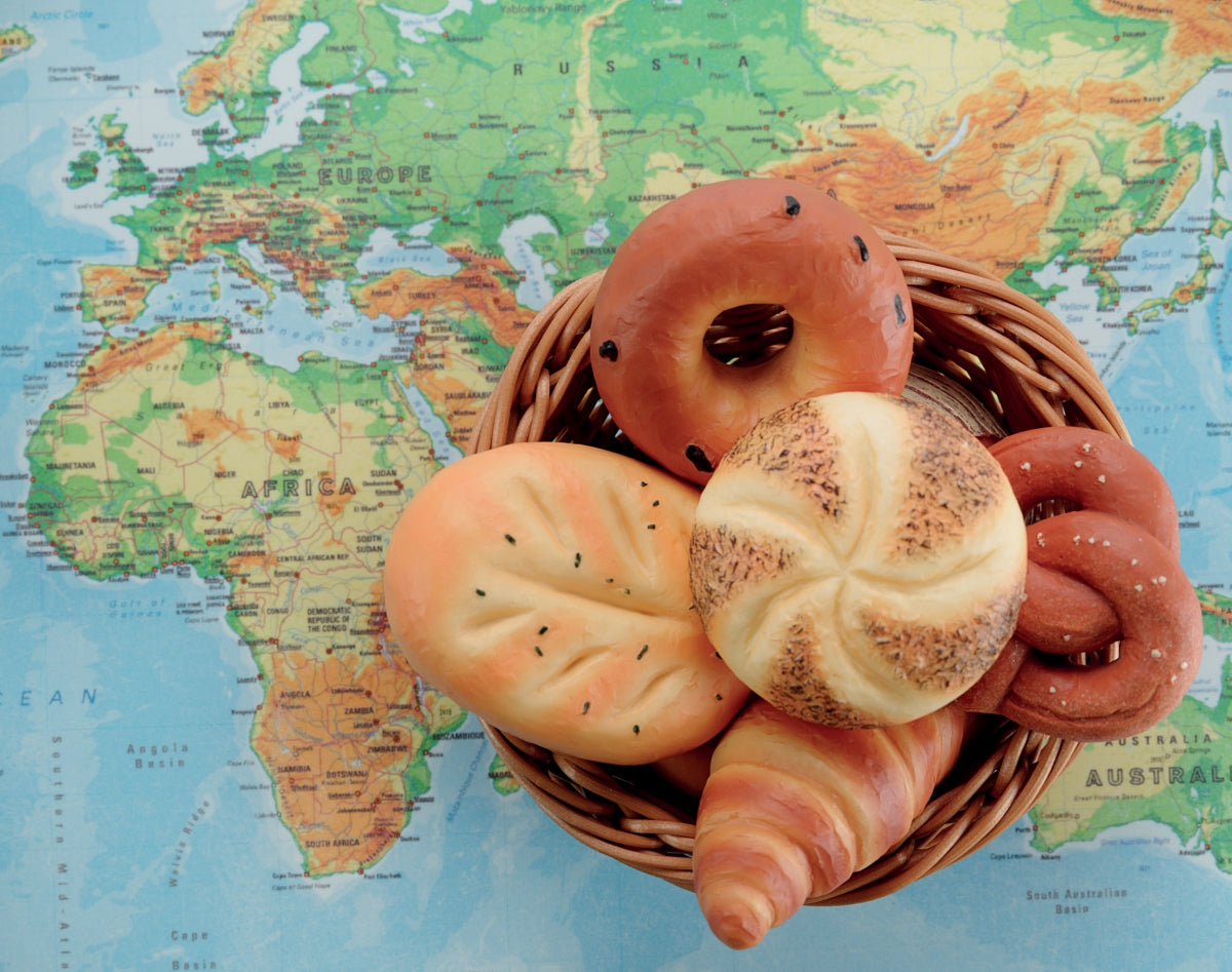 Sensory Play Stones 'Breads of the World' (8 broden)