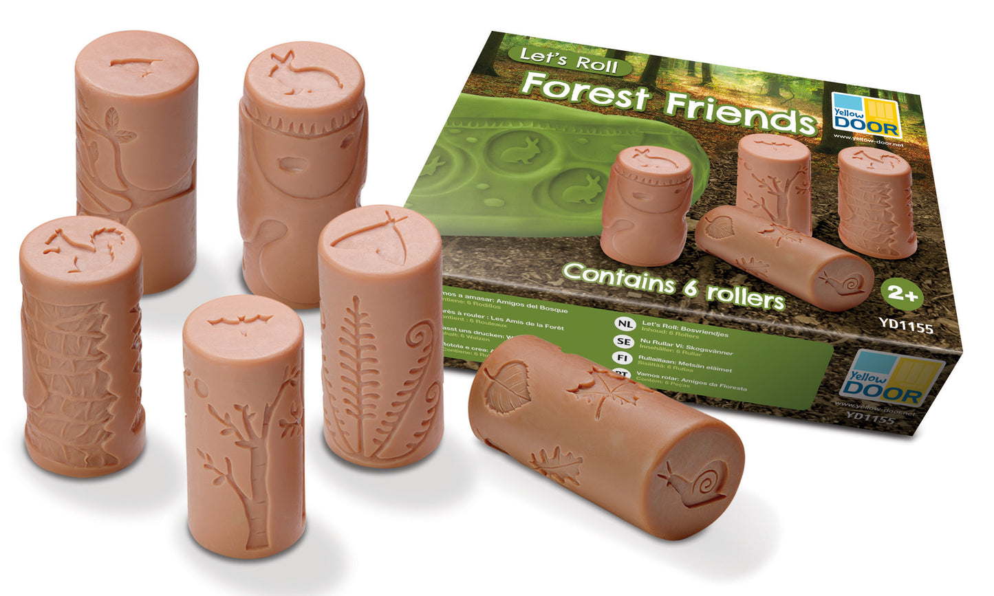 Let's Roll 'Forest Friends' (6 rollers én stempels in één)