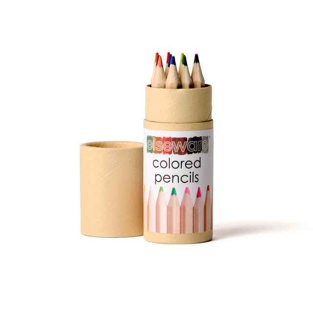 eco-kids Mini-Kleurpotloden in Milieuvriendelijke Koker (12 kleurpotloden)