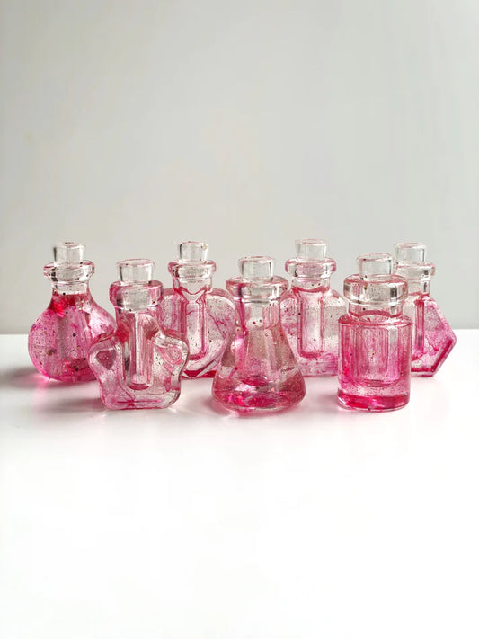Potion Play Mini Bottles 'Sprookjes Roze' (7 verschillende toverflesjes)