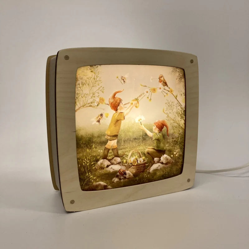 Plaat Seizoenenlamp/Raamhanger | Birds & Bees