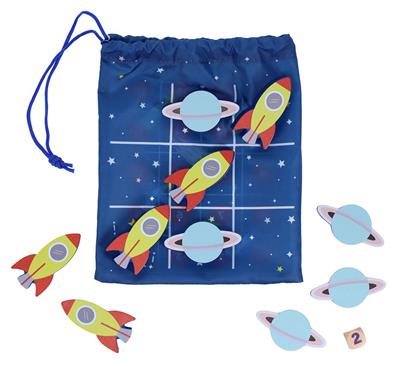 ON THE GO Duo Game Space Adventure - Snakes and Ladders & Tac-Tac-Toe (4+)