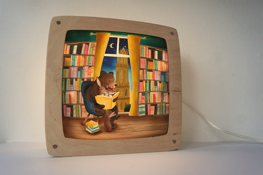 Plaat Seizoenenlamp/Raamhanger | Lekker Lezen