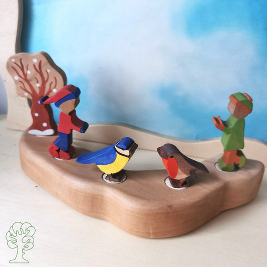 Houten Steker | Roodborstje