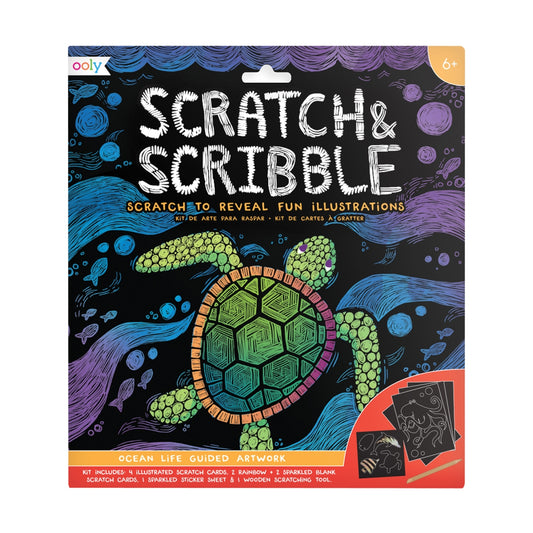 Kraskunst | Scratch & Scribble - Ocean Life