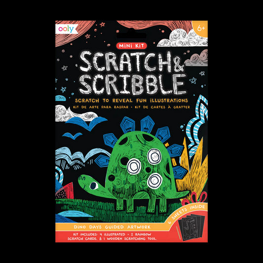 Kraskunst | Mini Scratch & Scribble - Dino Days
