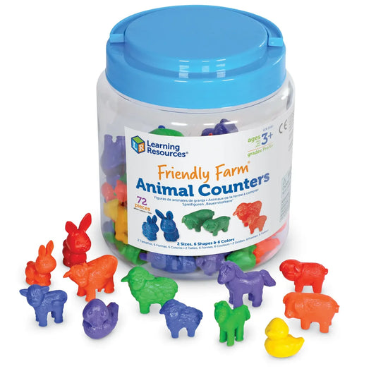 Tellen & Sorteren | Friendly Farm Animal Counters (72)