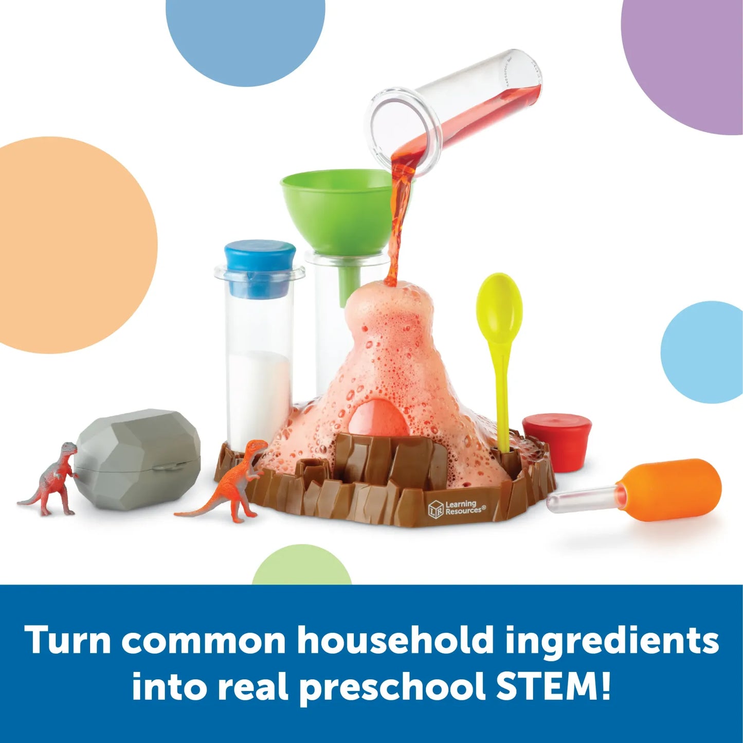 Fizzy Volcano Preschool Science Lab