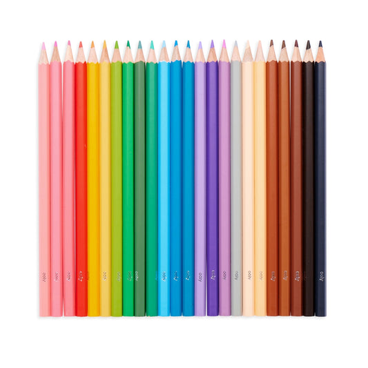 Kleurpotloden | Color Together M(18 klassieke kleuren + 6 huidskleuren)