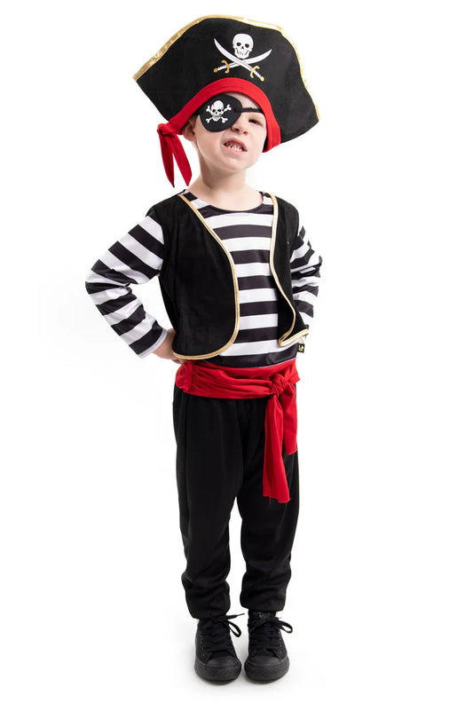 Luxe Piratenhoed met Ooglapje (3+)
