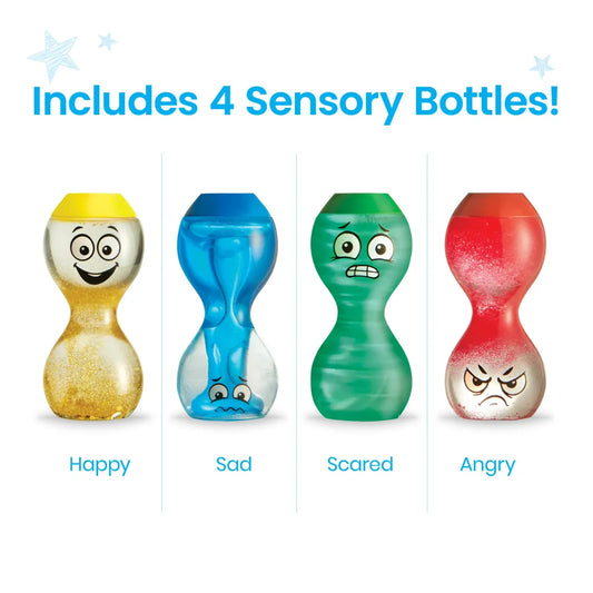 Set Sensorische Flessen | Express your feelings (blij, verdrietig, bang, boos)