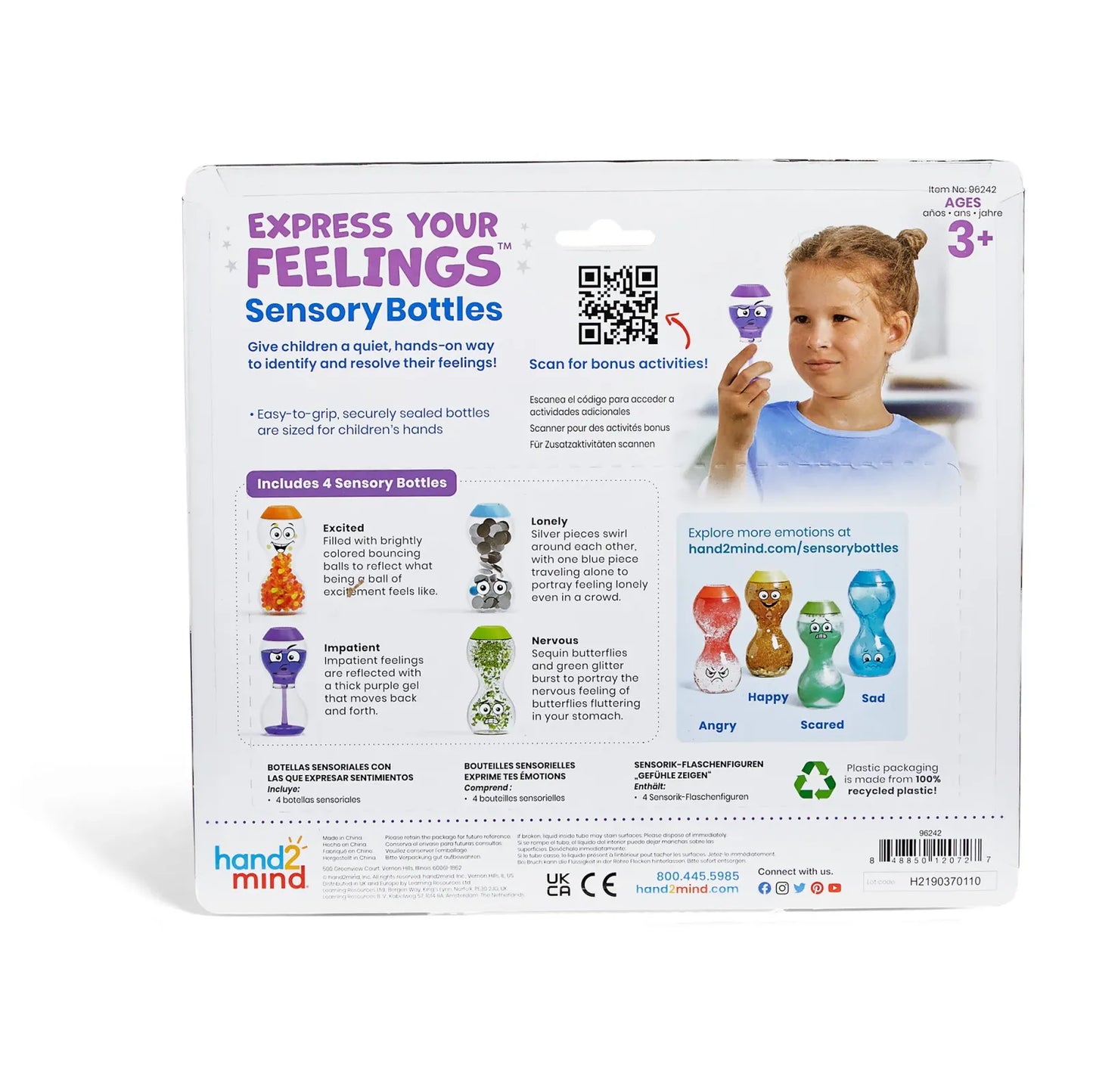 Set Sensorische Flessen | Express your feelings (opgewonden, ongeduldig, eenzaam, nerveus)