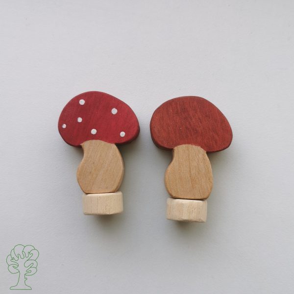 Houten Steker | Paddenstoel Bol