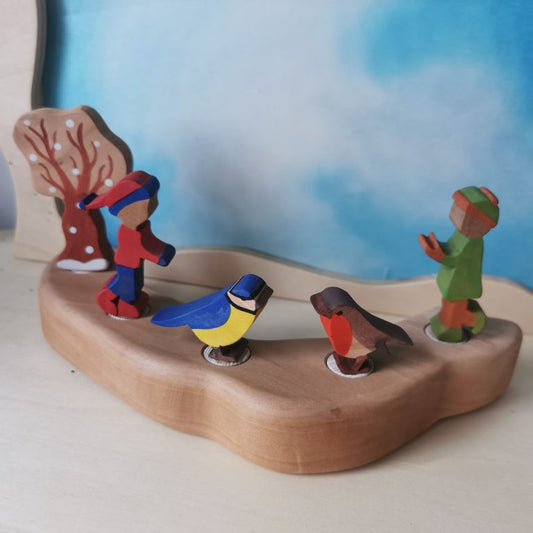 Houten Steker | Winterkindje