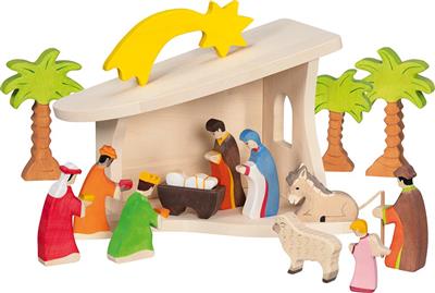 Boerderij - Kerststal met Kerstster