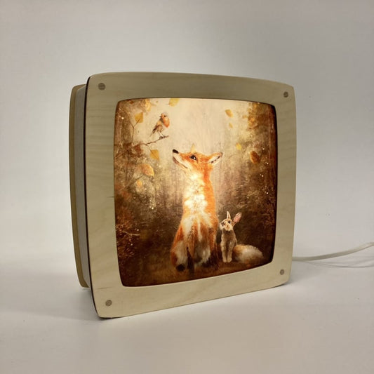 Plaat Seizoenenlamp/Raamhanger | Autumn Leaves