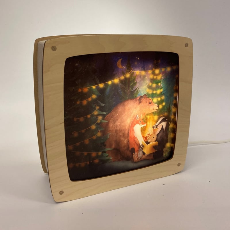 Plaat Seizoenenlamp/Raamhanger | Boek Lezen