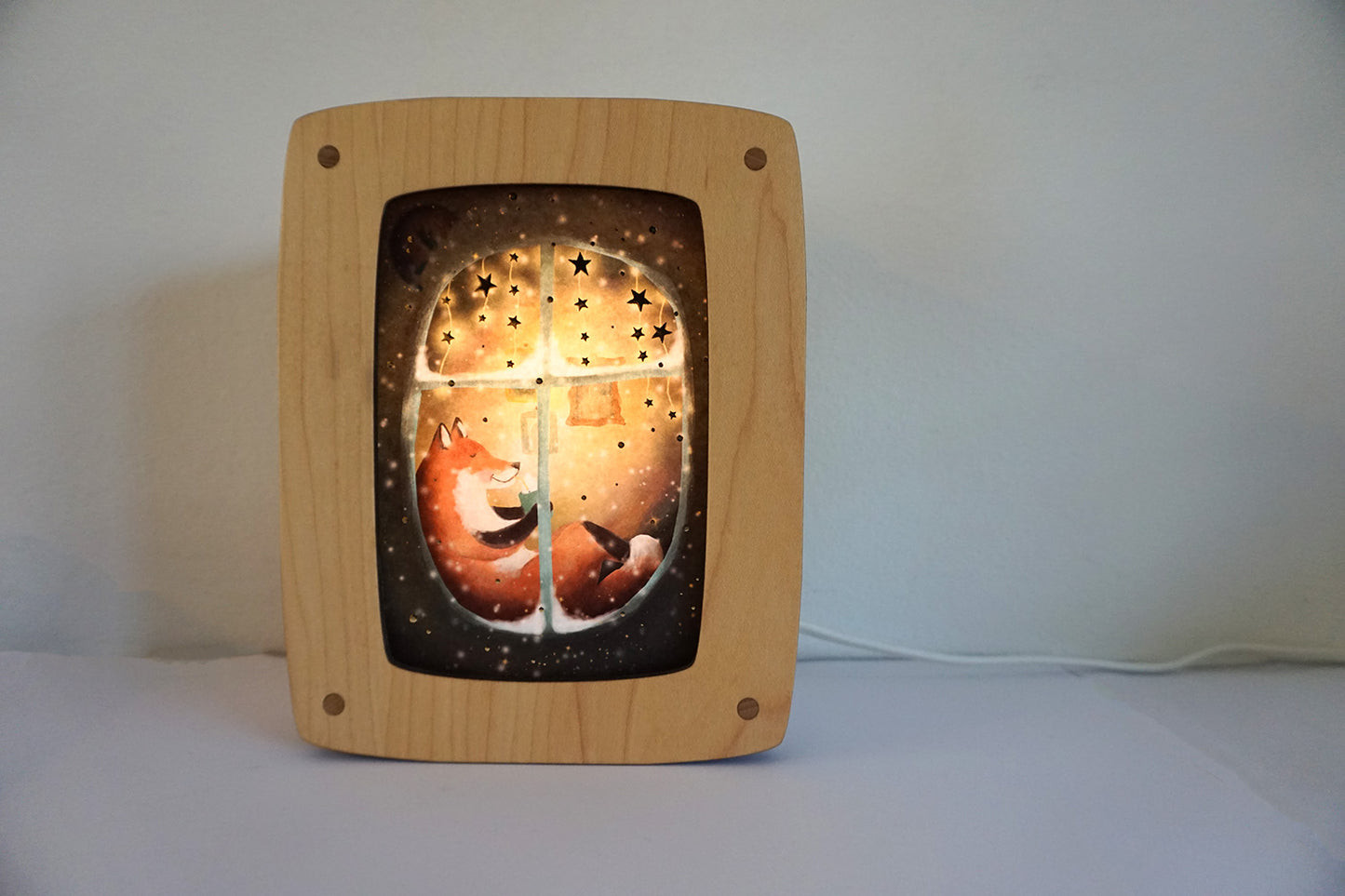 Ansichtkaart met foliedruk | Chillen in het raam