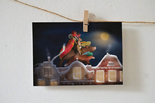 Ansichtkaart | Sinterklaas