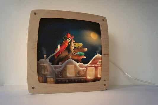 Plaat Seizoenenlamp/Raamhanger | Sinterklaas