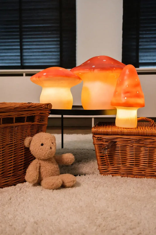 Mushroom Lamp Red Brick