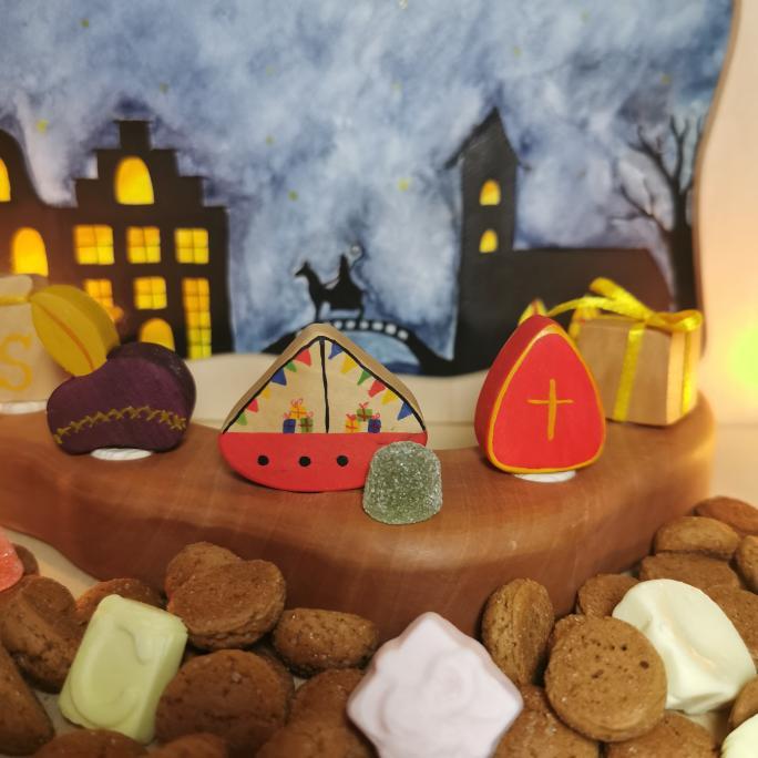 Houten Steker | Pietenmuts