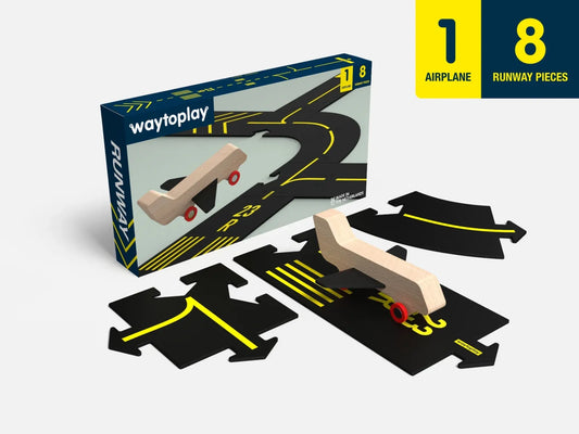 Runway (8 wegdelen + 1 vliegtuig)