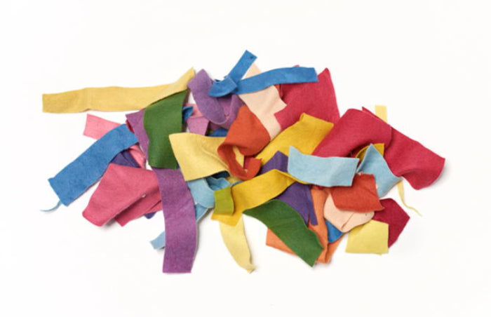 Wolvilt | Restjes Gemengde Kleuren