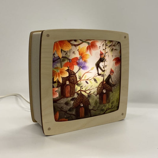 Plaat Seizoenenlamp/Raamhanger | Little Lodges