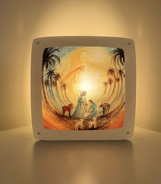 Plaat Seizoenenlamp/Raamhanger | Nativity Story