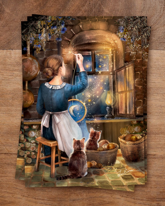 Ansichtkaart | The seamstress of stars