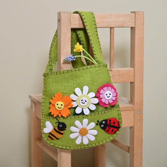 Tasje met Vingerpopjes | Insecten & Bloemen