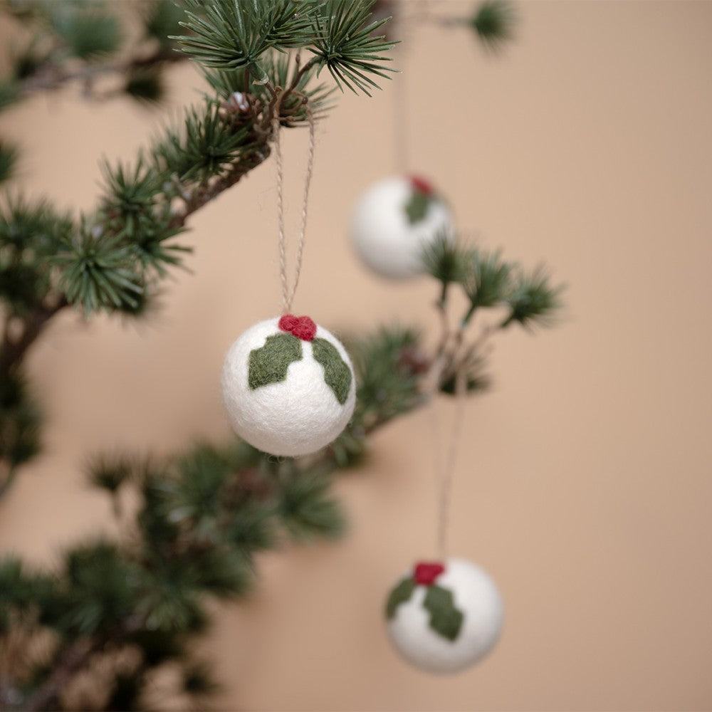 Kerstbal | Holly Berry Small