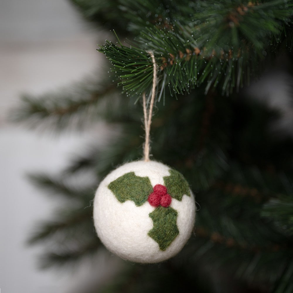 Kerstbal | Holly Berry Large
