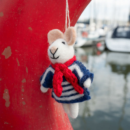 Kersthanger | Nautische Muis Matroos