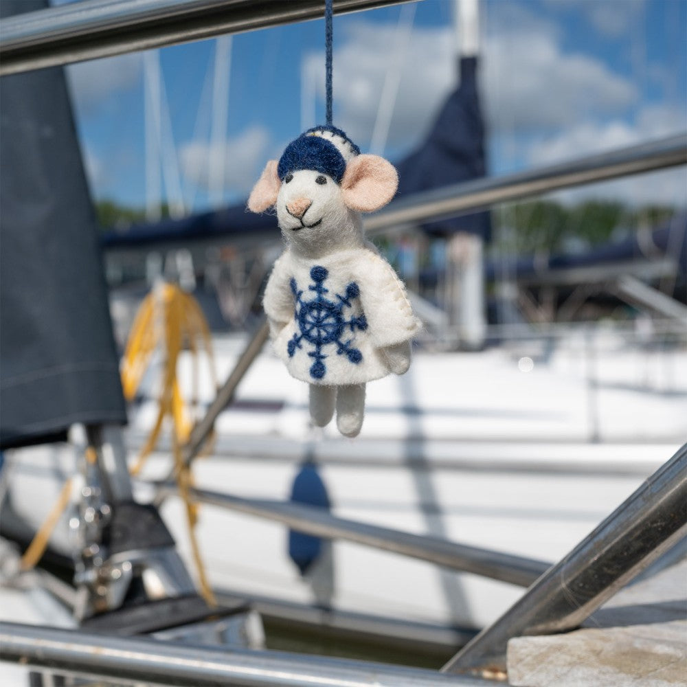 Kersthanger | Nautische Muis Kapitein