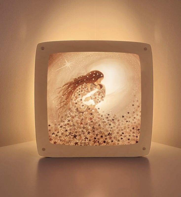 Plaat Seizoenenlamp/Raamhanger | Starry Love